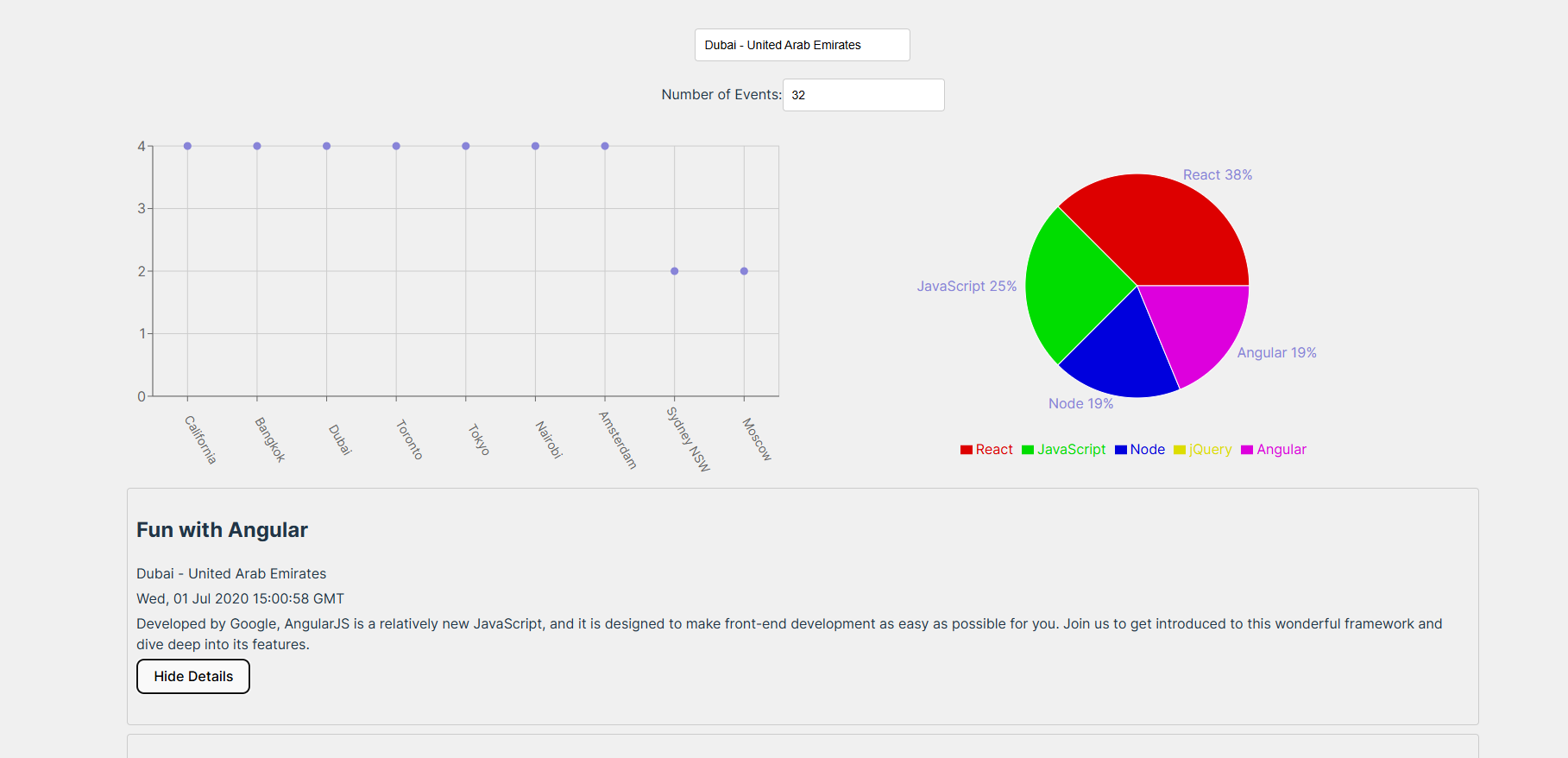 Image showing main page of the Meet app